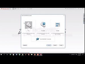 Solidworks Tutorial - How to open a new part file