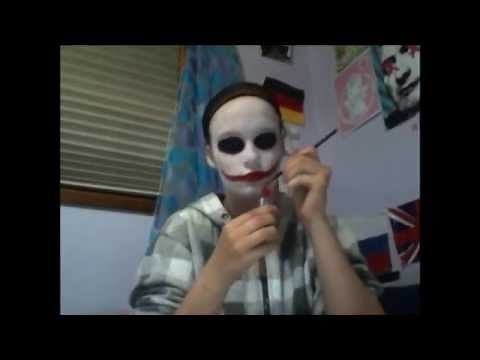 Simple Jeff The Killer Makeup Tutorial (Creepypasta)