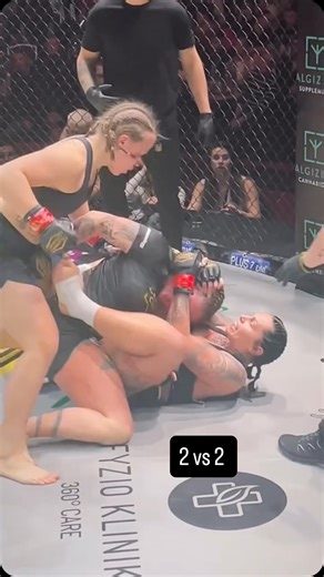 Combat Girls on Instagram: "2 vs 2 WMMA Match #wmma Follow us for more Women’s Combat Sports Videos @combat_girls #mma #jiujitsu #combatsports #martialarts"