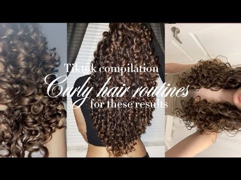 Curly hair routines | TIKTOK compilation