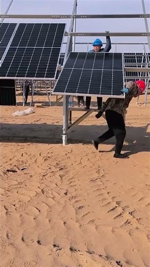 Amazing process of installing solar panels manually easy and cool #shorts