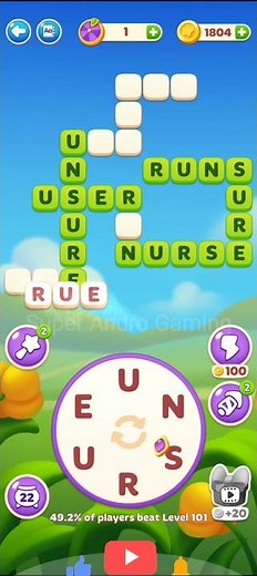 WORD SPELLS 101 #gaming #WordGame #PuzzleGame #BrainTeaser #GamingShorts #YTShorts #shorts #games