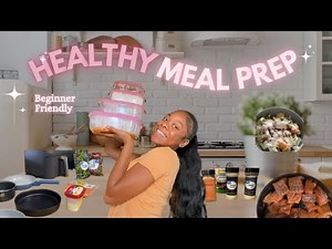 First Time Meal Prepping 👩🏽‍🍳 | Cook with Me Realistic + Simple Meal Prep Vlog!