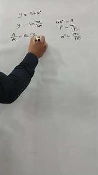 Differentiation of sine of x degree. Derivative of sine x degree for class-12. Maths ISC/CBSE