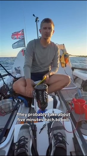 Gone Fishin on Instagram: "A typical morning routine onboard The Codfather! Fraser and Kirill are rowing 4,800km across the Atlantic Ocean with @worlds.toughest.row to raise awareness and money for ocean conservation with @bluemarinefoundation 🌊 Follow along to see their progress as they paddle unsupported to Antigua… Proudly sponsored by: Augusta & Co @matheson_law @firmex_vdr #gonefishin2025 #atlanticrow #oceanrowing #worldstoughestrow"