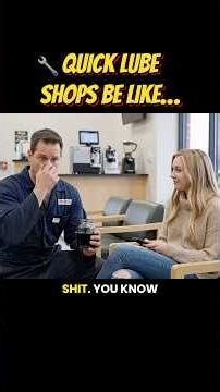 Quick lube shops be like… 🔧 #mechanic #carmaintenance #cardealership