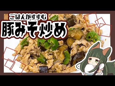 【簡単レシピ】ご飯が止まらない豚なすピーマン味噌炒めの作り方！【料理】
