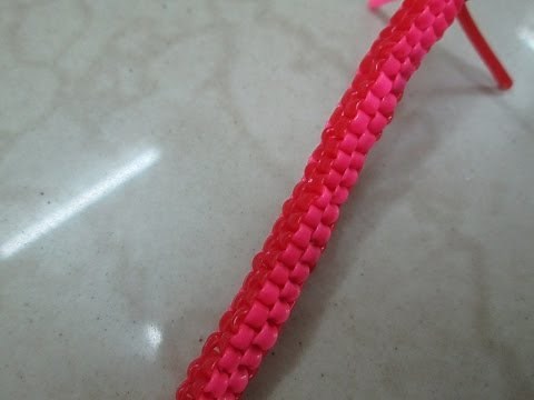 Scooby wire squares tutorial - scoubidou square stitch - scoobie square box