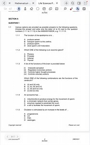Multiple Choice Questions (Life Sciences)Choose the letter (A... | Filo