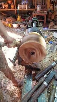 Natural Wood Bowl in Morning Light