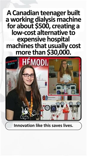 Teen Builds $500 Dialysis Machine 😮 #goodnews #inspiring #kindness