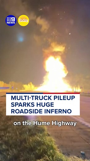 Hume Highway: Seven Trucks Ablaze South‑West of Goulburn