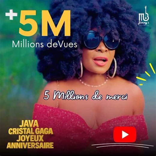 ✍️*J'ÉCRIS mon histoire et j'avance À MON RYTHME* #Prochaine #chanson le 14 fevrier 2026 👍 *PAS LE TEMPS* , DE perdre le temps à écouter Les commères Les rombières Les jacassiers Les makrels et makrelles *#AMBIANCETACHOSE* 💃🕺 #Changelecoursdetavie , ✍️👍👸🫅🤜🤛#EntredanslanouvelleAnnéeAVECDETERMINATIONetBrillance,💃🕺 *SUIS LE MOUVEMENT DE TA Java Cristal Gaga Artiste ✌️ sa toute dernière chanson : *JOYEUX ANNIVERSAIRE* vient de passer la barre de *5 ooo ooo ( 5 millions ) vues sur YouTube* 