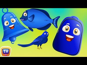 Learn Blue Colour with Funny Egg Surprise & Blue Color Song | ChuChuTV Surprise Eggs Colors for Kids - Videos For Kids