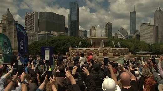 World-famous Buckingham Fountain switched on for summer season