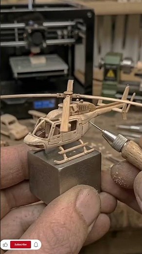 Building the *Tiniest*, Most Detailed Wooden Helicopter | Micro Modeling Masterclass