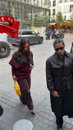 Rihanna and Asap Rocky spotted today in paris 💞 #shorts