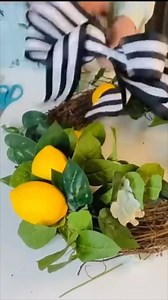 1.7K views · 49 reactions | Let’s make a cute and easy wreath using greenery, lemons and a pretty bow!! Happy crafting!! | Olivia's Romantic Home DIY | Facebook