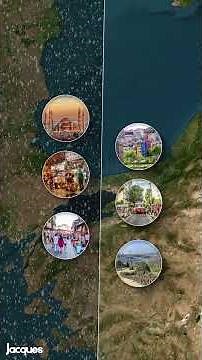 Istanbul is a city on two continents! #Istanbul #Turkey #Bosphorus #Geography #Europe