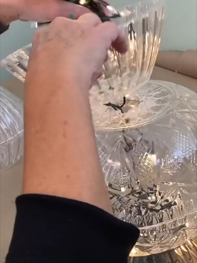 DIY Dollar Tree Christmas Lights Bowl Decoration