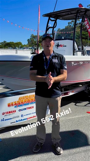 The Evolution Boats 552 Axis is a fishing platform you need. Visit Brisbane Yamaha at the Sanctuary Cove International Boat Show today! See you soon | Brisbane Yamaha