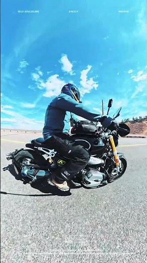 Motorcycle side view. ￼