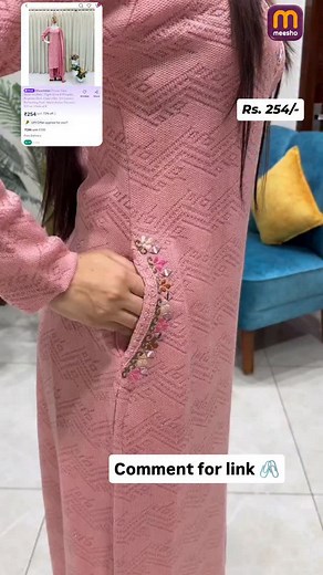 Comment "link" beautiful viral sweater kurta set 🌺 Follow💞 & comment for link 💞 & chake story💞 & chake highlights | Tanu saaba