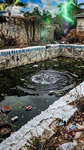 “Magic Liquid Transforms Broken Pool Into Dream Pool 😱✨”