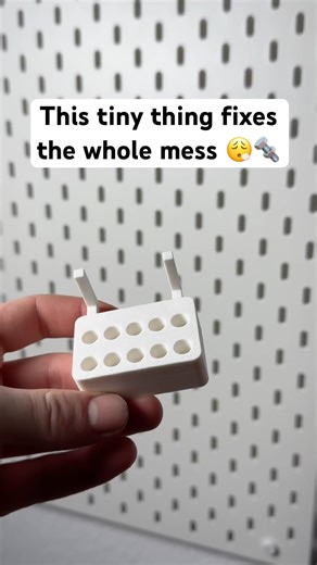 Small part, big upgrade. SKADIS Mini Bits Holder #skadis #workshop #organization #bits #3dprinting