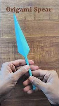 Origami Spear 💯 #paperart #papercrafts #diy #craft
