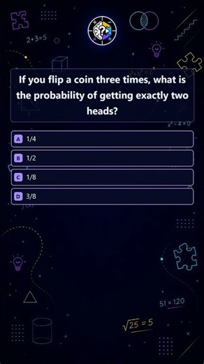 Math Quiz | If you flip a coin three times, what is the probability…