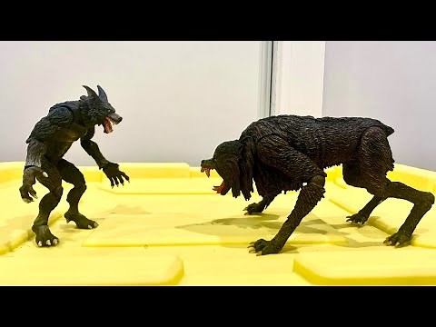 lycan vs werewolf stop motion battle