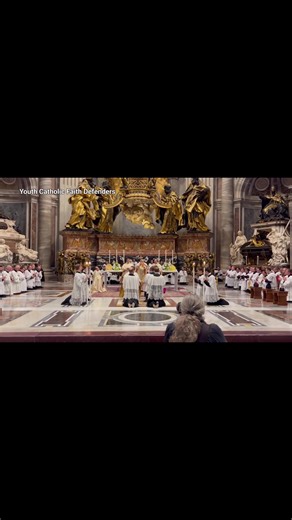 "Lord, I am not worthy..." — these humble words echo the prayer of the Roman centurion in Matthew 8:8, who said, “Lord, I am not worthy that You should enter under my roof, but only say the word, and my servant shall be healed.” From the first Traditional Latin Mass (TLM) at the Altar of the Chair in St. Peter’s Basilica since Traditionis Custodes, celebrated by Cardinal Burke and attended by over 5,000 faithful representatives of Traditional Catholicism, we are reminded of the beauty of humilit