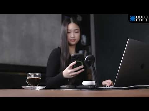 Quad Lock - Desk Mounts & Wireless Chargers | MAG Compatible Setup for Home & Office