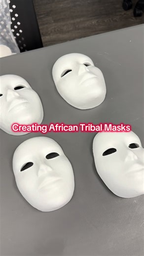 Today at @CAFE, I got to lead a Black History Lesson & craft since we are in Black History Month. I took it back and taught them about African Tribal masks & their purpose. So long post alert. African culture created & wore tribal masks for various reasons: (we pulled from reason •4) 1. Spiritual Communication Masks allow the wearer to become a spirit, not just represent one.They are used to contact ancestors, channel nature spirits, guide the dead to the afterlife, bring rain or fertility, and 