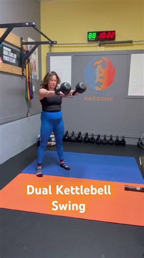 Dual Kettlebell Swing