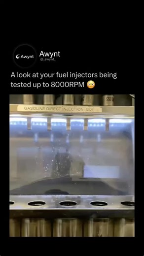Awynt on Instagram: "Follow (us) @_awynt_ to learn something NEW about vehicles every day. Fuel injectors are small nozzles in your engine that spray fuel directly into the combustion chamber or intake manifold in a fine mist! This mist mixes with air, allowing for efficient combustion. Unlike older carburetors, injectors deliver precise amounts of fuel electronically, improving performance, fuel economy, and reducing emissions. Modern cars often use high-pressure injectors in systems like direc