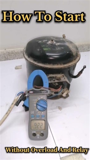 Compresor Start Without Overload And Relay | Compresor Start Tick #compresorstat #withoutrely