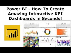 Power BI - How To Create Amazing Interactive KPI Dashboards in Seconds!