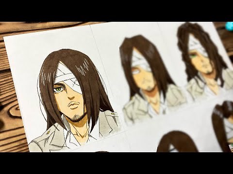 Drawing EREN in Different Anime Styles