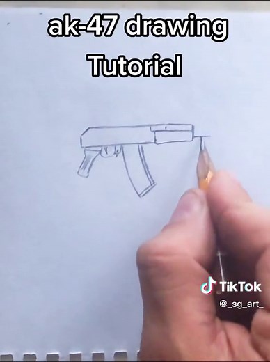 Step-by-Step AK-47 Drawing Tutorial