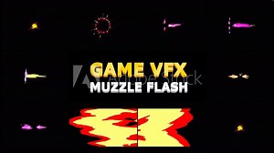 Game VFX Muzzle Flash this is a dynamic flame animation pack that includes 9 elements with animation of muzzle flash and more. 4K resolution with alpha channel. Stock Video