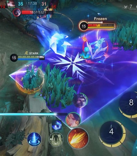 Trinity Mage Aurora in Mobile Legends: KOF Collaboration