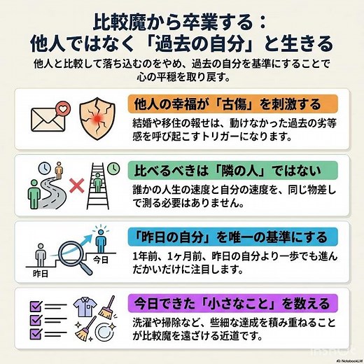 過去の自分と比べるしかない｜劣等感と焦りを手放すための考え方