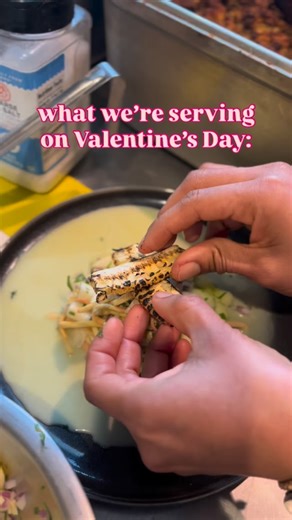 Mis Tacones 🌮🌮🌮 on Instagram: "A PEEK at our Valentine’s Dinner menu - officially dropping later this week 🔥 The theme of this year? PINK!! Beet & pitaya-infused dishes, garnished with flowers: that’s what we’re bringing this year. Reflecting our cute, sexy vibes of the evening in the food!! 🩷🩷 We did a little test run on Monday (working with our AMAZING head chef, Miriam) and here’s a glimpse at what you can expect: 🩷ceviche de lèche tigre (made vegan!) 🩷a beautiful Ensalada 🩷a DELICIO