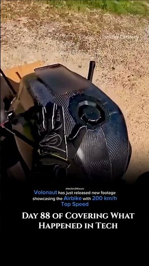 Day88: Meet Volonaut Airbike: 124 mph Jet-Propelled One-Person Hoverbike #volonaut #airbike #jet