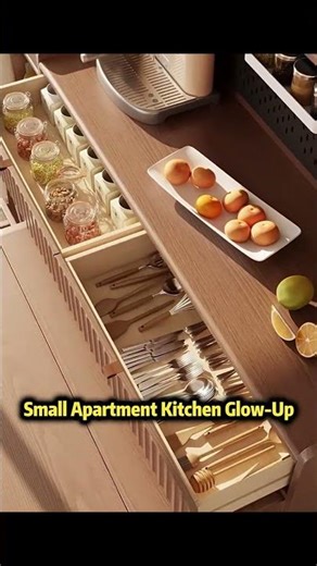 Hutch Cabinet with Foldable Table for Small Kitchen #apartment #smallspace