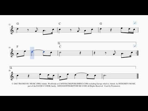 In Christ Alone Solo Oboe Leadsheet Download Sheet Music