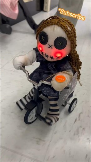 Creepy Tricycle Doll : Big Lots Halloween 2023 #halloween #animatronics