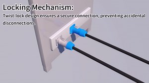 14 AWG PowerCon Power Cable - AC PowerCon Input to PowerCon Output 14AWG 3 Pin Power Extension Cable for LED Screens, Moving Head Lights, Stage Lighting, Audio Video Equipment - 1.83M/6FT